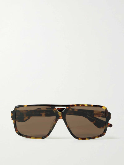 Oliver People + Khaite Tortoiseshell acetate and gold-tone sunglasses at Collagerie