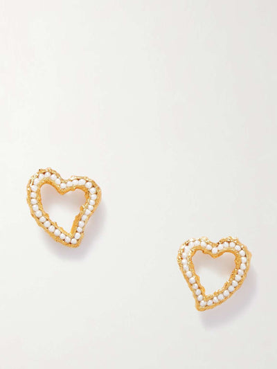 Pacharee Valentine gold-plated pearl earrings at Collagerie