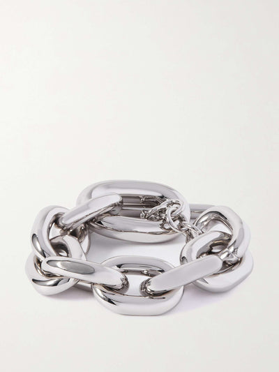 Paco Rabanne XL silver-tone bracelet at Collagerie