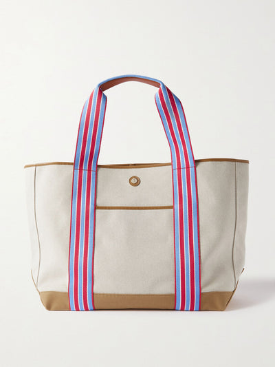 Paravel Cabana leather and canvas tote at Collagerie