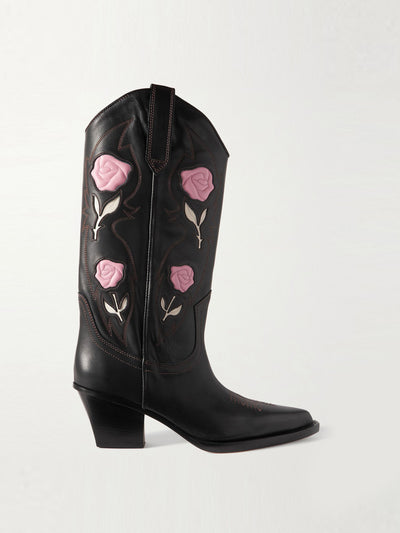Paris Texas Rosalia embroidered leather cowboy boots at Collagerie