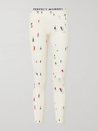 Perfect Moment Printed stretch-jersey leggings at Collagerie