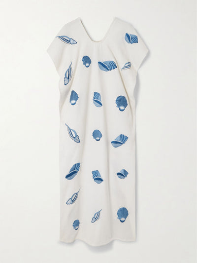 Pippa Holt Embroidered cotton-blend huipil at Collagerie