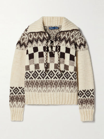 Polo Ralph Lauren Fair Isle wool sweater at Collagerie