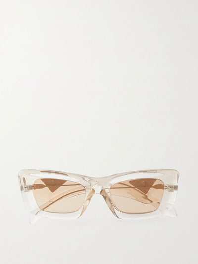 Prada Eyewear Neutral square-frame acetate sunglasses at Collagerie