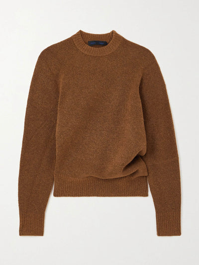 Proenza Schouler Draped knitted sweater at Collagerie