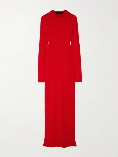 Proenza Schouler Lara convertible cutout bouclé maxi dress at Collagerie