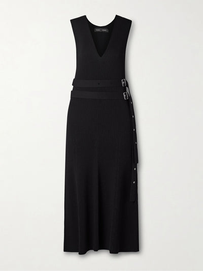 Proenza Schouler Madeline belted ribbed-knit midi dress at Collagerie