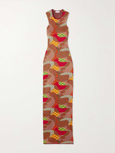 Pucci Jacquard-knit maxi dress at Collagerie
