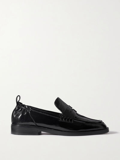 3.1 Phillip Lim Alexa cracked-leather penny loafers at Collagerie