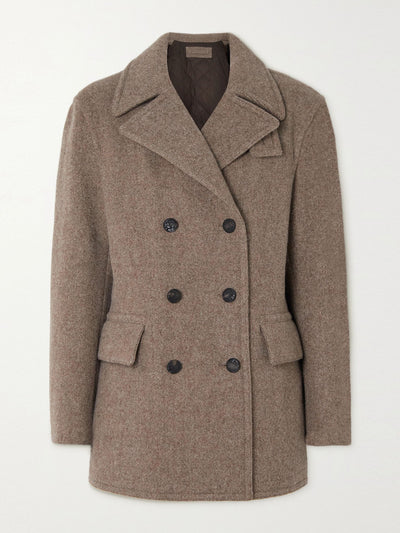 Purdey Hyde double-breasted wool-twill coat at Collagerie