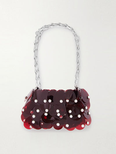 Rabanne Embellished chainmail shoulder bag at Collagerie