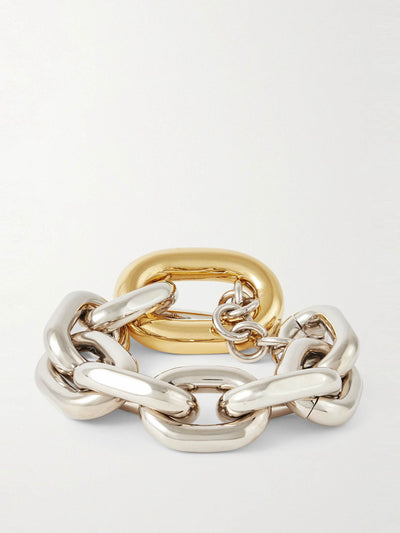 Rabanne Silver- and gold-tone bracelet at Collagerie