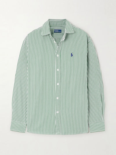 Polo Ralph Lauren Striped cotton-poplin shirt at Collagerie