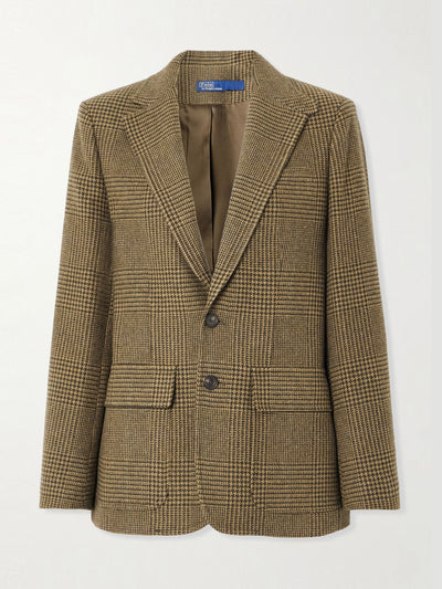 Polo Ralph Lauren Checked wool-blend tweed blazer at Collagerie