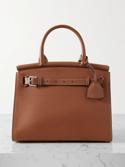 Ralph Lauren Brown leather tote at Collagerie