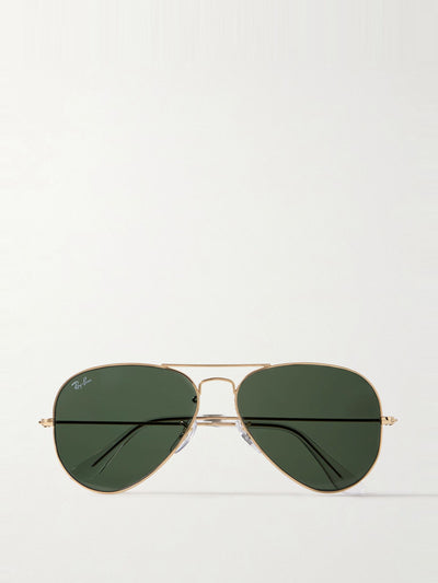 Ray-Ban Large Aviator Classic gold-tone sunglasses at Collagerie