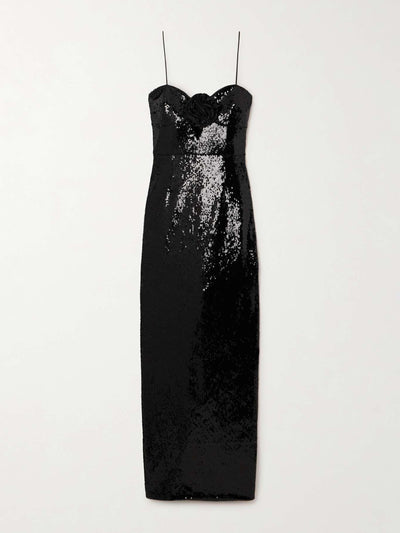 Rebecca Vallance Denise embellished sequined stretch-tulle gown at Collagerie