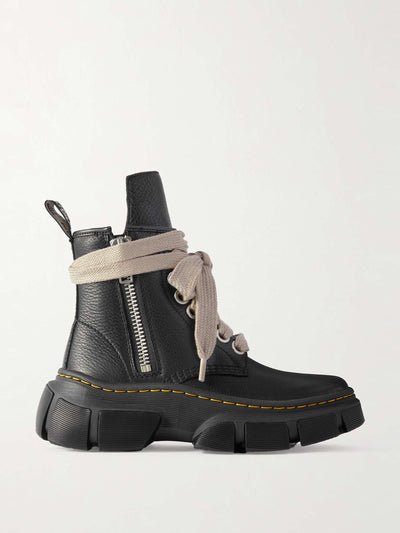 Rick Owens X Dr. Martens 1918 DMXL textured-leather boots at Collagerie