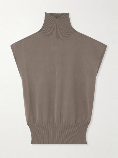 Rick Owens Knitted turtleneck top at Collagerie