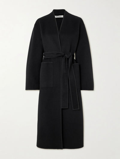 Róhe Belted wool coat at Collagerie