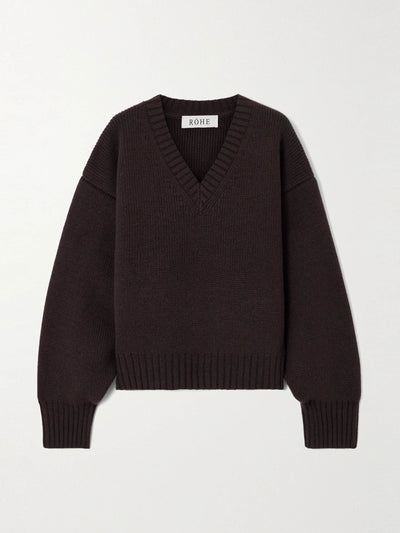 Róhe Oversized ribbed wool sweater at Collagerie