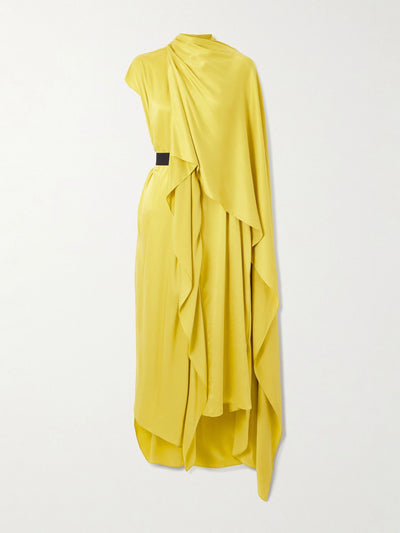 Roksanda Layered asymmetric silk-satin gown at Collagerie