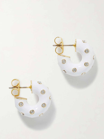 Roxanne Assoulin Twinkle Twinkle gold-tone hoop earrings at Collagerie