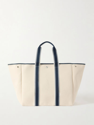 Rue De Verneuil Cruise Line Traversée large leather tote bag at Collagerie