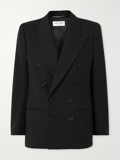 Saint Laurent Double-breasted wool blazer at Collagerie