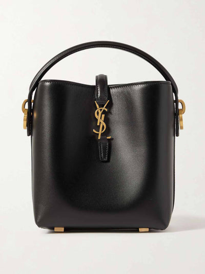 Saint Laurent Le 37 mini leather bucket bag at Collagerie