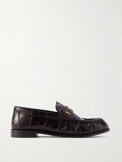 Saint Laurent Le Loafer eel loafers at Collagerie