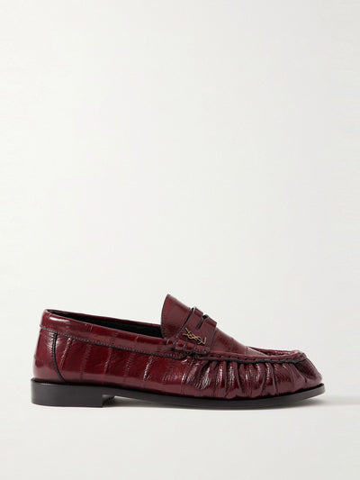 Saint Laurent Le Loafer eel loafers at Collagerie