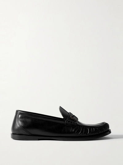 Saint Laurent Le Loafer glossed-leather loafers at Collagerie