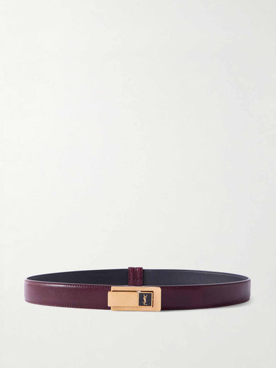 Saint Laurent Cassandre leather belt at Collagerie