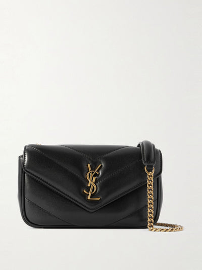 Saint Laurent Loulou mini quilted leather shoulder bag at Collagerie