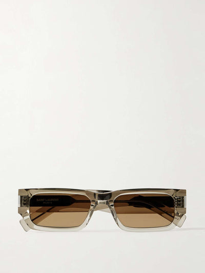 Saint Laurent Eyewear Rectangular-frame acetate sunglasses at Collagerie