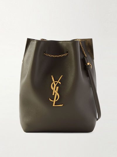 Saint Laurent Sintra Sport appliquéd leather shoulder bag at Collagerie