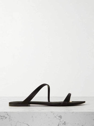 Saint Laurent Tanger satin sandals at Collagerie