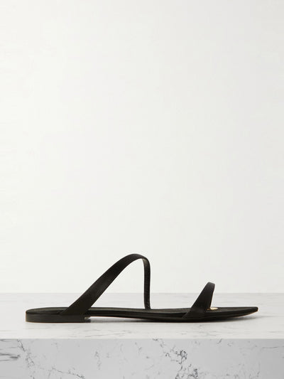 Saint Laurent Tanger satin sandals at Collagerie