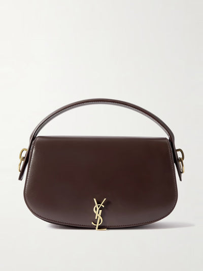 Saint Laurent Voltaire embellished leather shoulder bag at Collagerie