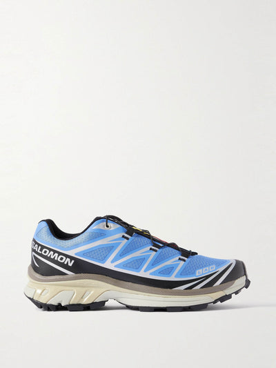 Salomon XT-6 rubber-trimmed mesh sneakers at Collagerie