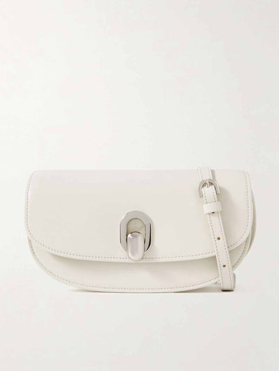 Savette The Tondo Crescent leather shoulder bag at Collagerie