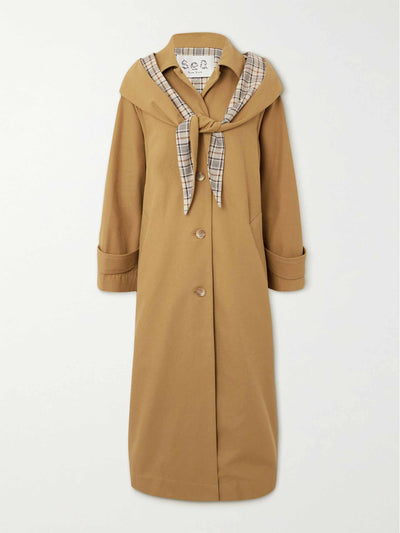 Sea Beatriz layered belted cotton trench coat at Collagerie