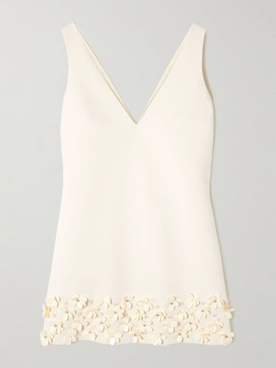 Self-Portrait Embellished crepe mini dress at Collagerie