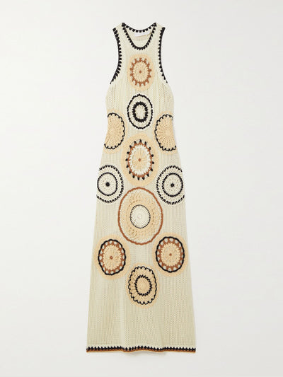 Simkhai Lemon crocheted cotton maxi dress at Collagerie