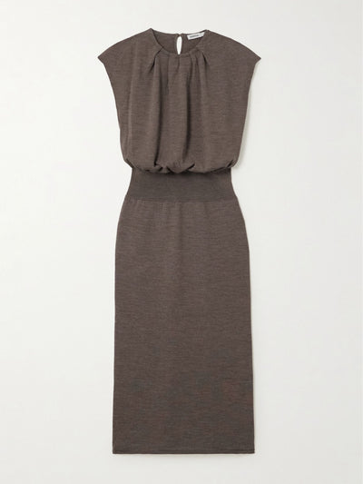 Simkhai Xion gathered merino wool midi dress at Collagerie