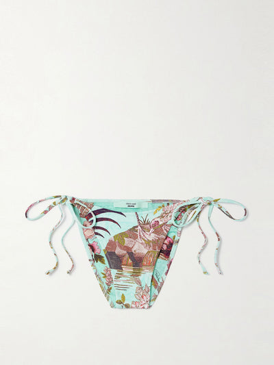 SKIMS X Roberto Cavalli Signature swim dipped tie bottom at Collagerie