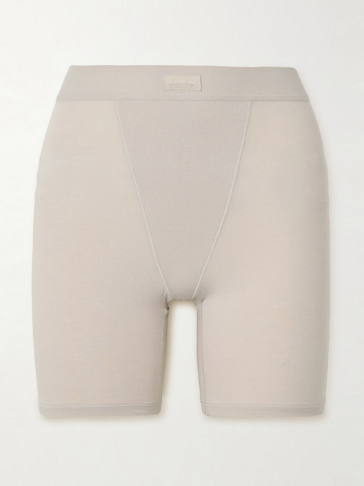 Boyfriend stretch-modal and cotton-blend jersey boxer shorts Clothing SKIMS    - Collagerie