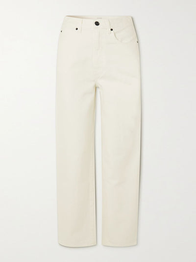 SLVRLAKE White high-rise straight-leg jeans at Collagerie